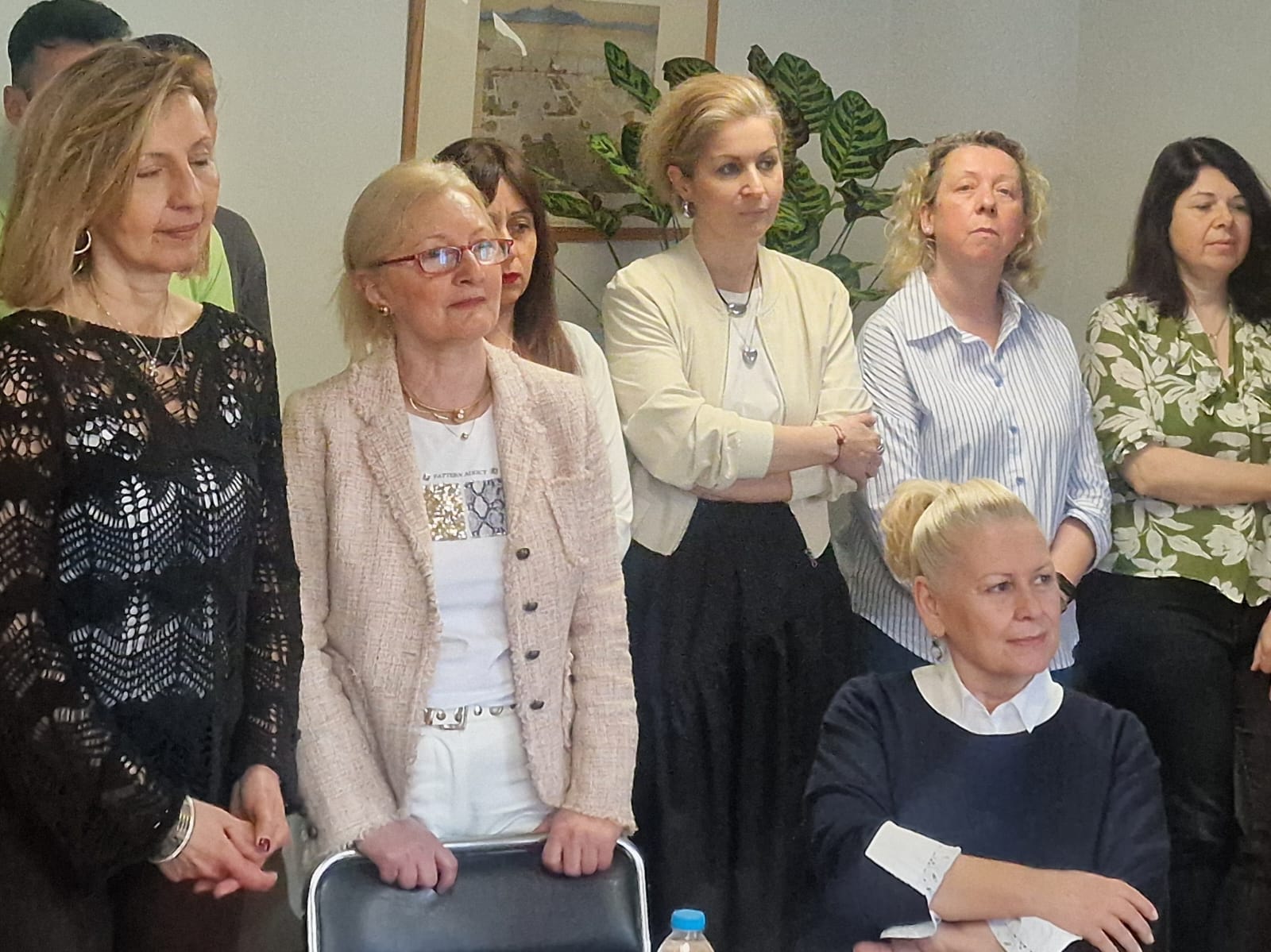 Ο Υφυπουργός Κλιματικής Κρίσης και Πολιτικής Προστασίας Κώστας Κατσαφάδος στα γραφεία της Διεύθυνσης Αποκατάστασης Επιπτώσεων Φυσικών Καταστροφών Βορείου Ελλάδος (ΔΑΕΦΚ-ΒΕ) στη Θεσσαλονίκη