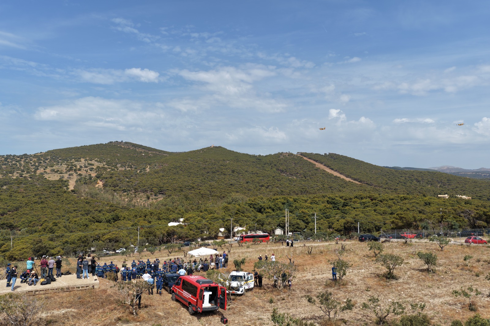 Παρουσία Υπουργού Κλιματικής Κρίσης και Πολιτικής Προστασίας Γιάννη Κεφαλογιάννη στην άσκηση «ΔΙΑ ΠΥΡΟΣ 2025»