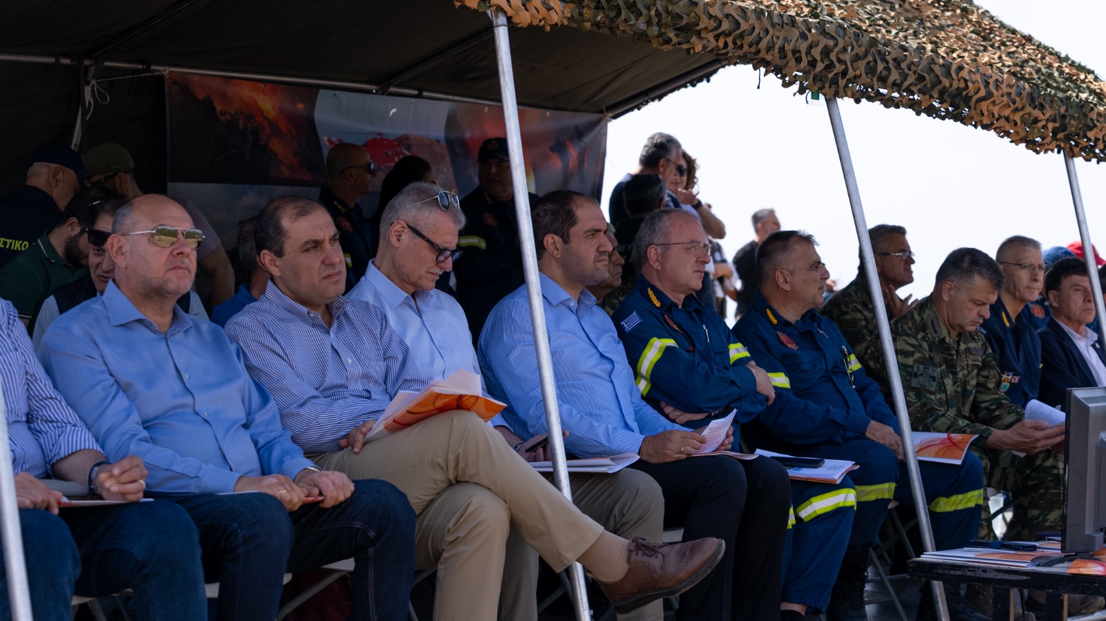 Παρουσία Υπουργού Κλιματικής Κρίσης και Πολιτικής Προστασίας Γιάννη Κεφαλογιάννη στην άσκηση «ΔΙΑ ΠΥΡΟΣ 2025»