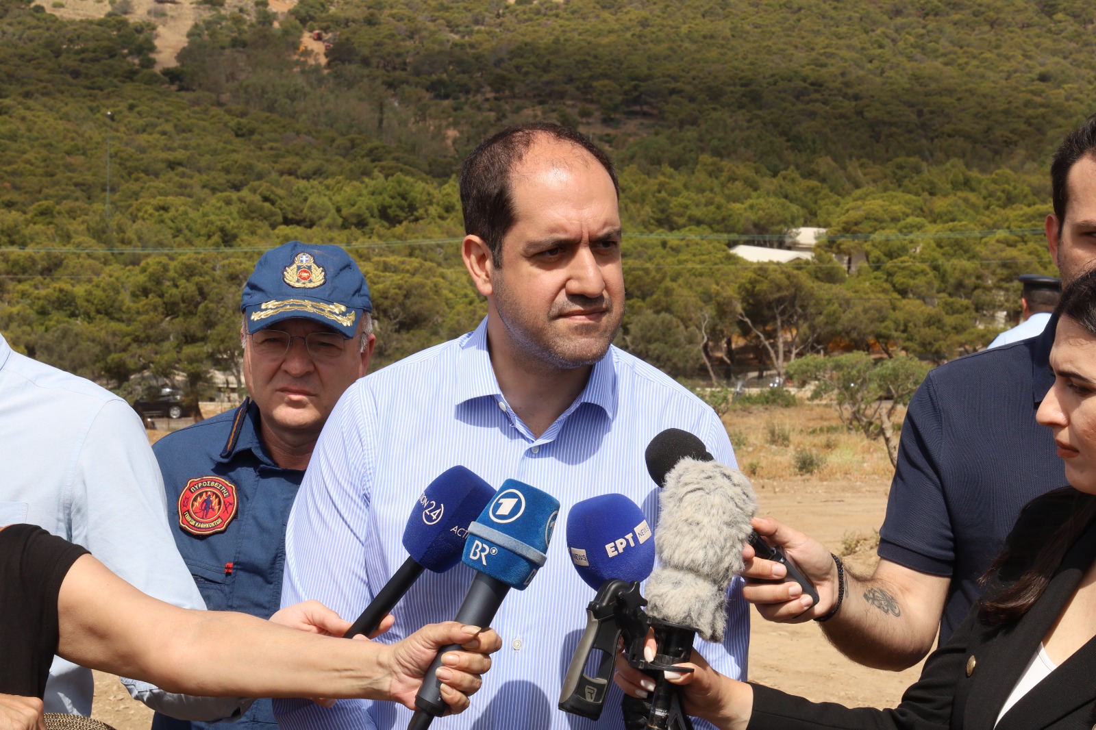 Παρουσία Υπουργού Κλιματικής Κρίσης και Πολιτικής Προστασίας Γιάννη Κεφαλογιάννη στην άσκηση «ΔΙΑ ΠΥΡΟΣ 2025»