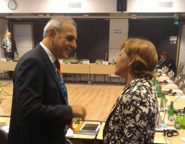 Με τη Γενική Διευθύντρια της DG-ECHO, Monique Pariat